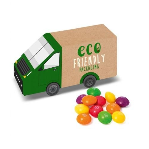 Eco Van Box with Skittles, sweets,  confectionery,  gifts,  vegetarian,  vegan,  eco