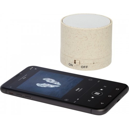 Kikai wheat straw Bluetooth® speaker - Beige, eco, speaker, tech, wheat straw, bluetooth, new