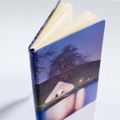A5 Full Digital Colour Casebound Notebook With Any Image Over The Entirte Cover.