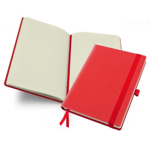 A5 Casebound Notebook With A Elastic Strap And Pen Loop In A Choice Of Colours In A Choice Of Belluno Colours, Black, Blue, Blue, Blue, Blue, Blue, Purple, Red, Red, Red, Pink, Pink, Yellow, Green, Green, Green, Green, Orange, White, Brown, Brown, Brown, 
