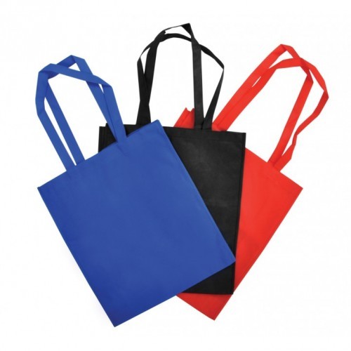 Eco Long Handle Shopper, Black, Blue, Red, White