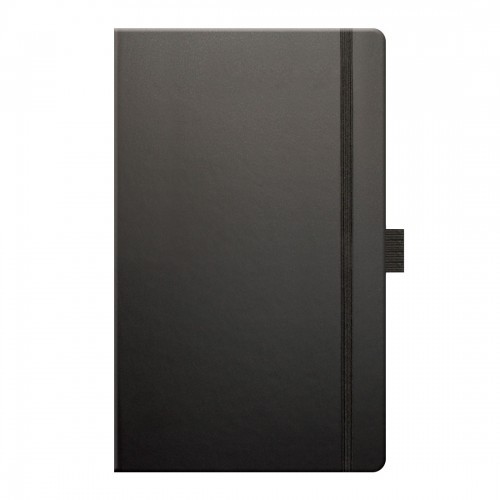 Medium Notebook Squared Paper Matra , Black, Red