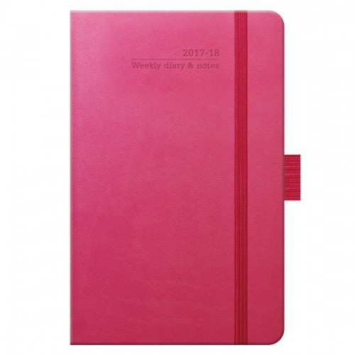 Ivory Pocket Weekly 18 Month Diary Tucson, Pink, Green, Blue, Green